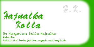 hajnalka kolla business card